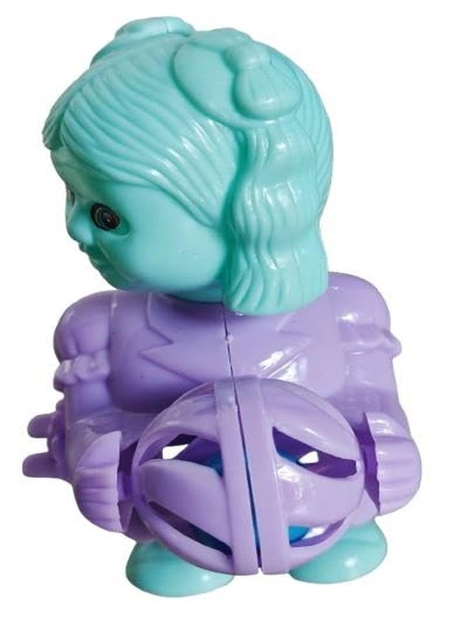 ZOKCY Combo ( 1 Cute Scooty Doll + 1 Cute Dancing Doll ) Cute Dancing Doll Toys Toy for Kids/Plastic Scooty Driver Toy for Kids/Dancing Doll with Key Operator - Image 5